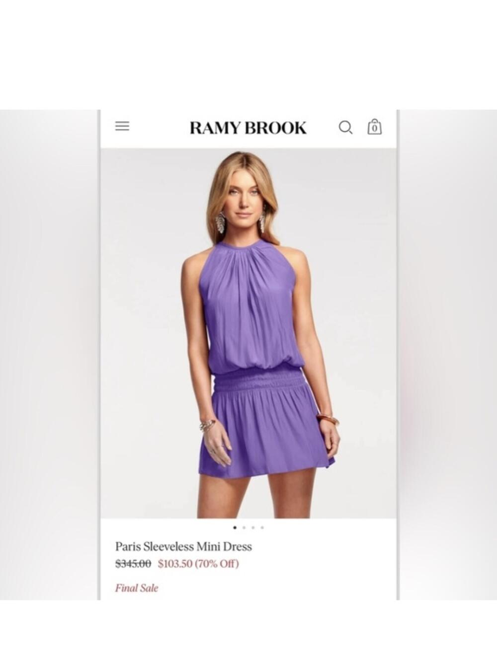 Ramy Brook Mini dress Size small